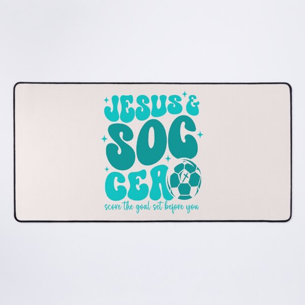 Item preview, Jesus And Soccer Score The Goal Set Before You Christian Faith designed and sold by mari-kayden.