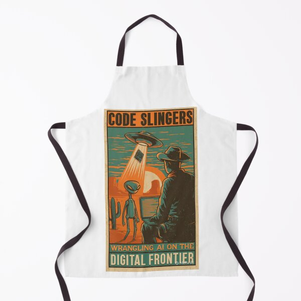 Item preview, Code Slinger- Wrangling AI on the Digital frontier designed and sold by Wear your geek.