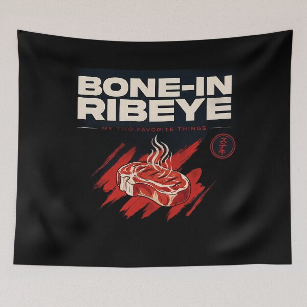Item preview, Bone in Ribeye My Two Favorite Things Funny Steak Lover BBQ designed and sold by Redgiant87x.
