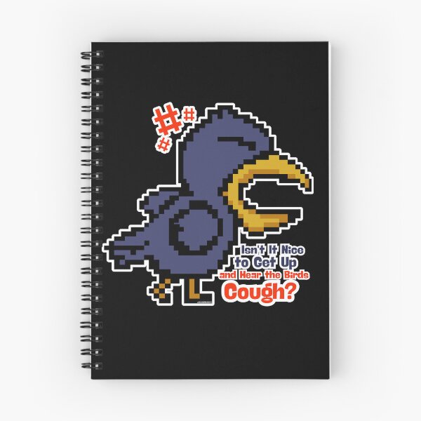 Item preview, Isn't It Nice to Hear the Birds Cough – Funny Eco Protest Pixel Art Retro Bird Design designed and sold by Message from Earth.
