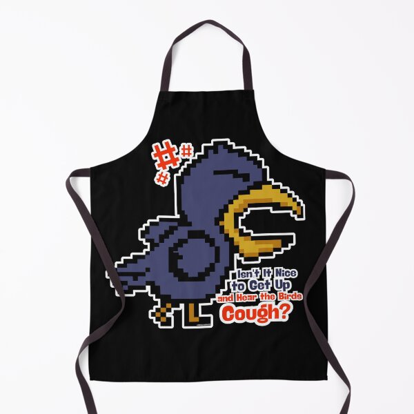 Item preview, Isn't It Nice to Hear the Birds Cough – Funny Eco Protest Pixel Art Retro Bird Design designed and sold by Message from Earth.