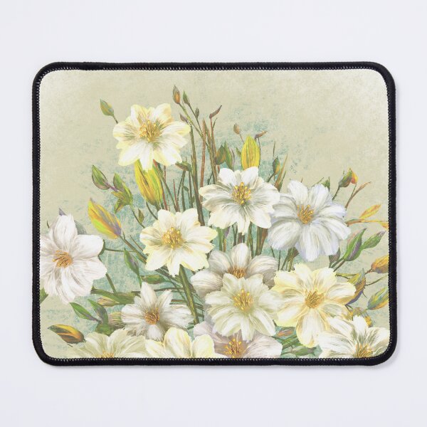 Item preview, White mountain roses bouquet painting designed and sold by Witseart.