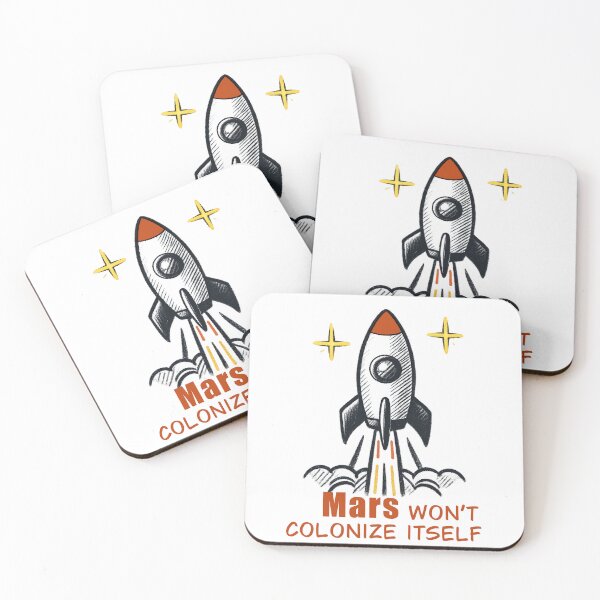 Artikelvorschau, Funny rocket space design for Mars dreamers and space enthusiasts entworfen und verkauft von Rocket-Stars.