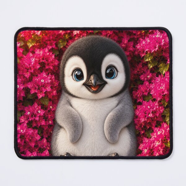 Item preview, Cute Baby Penguin in Pink Blossoms designed and sold by Rohan132.