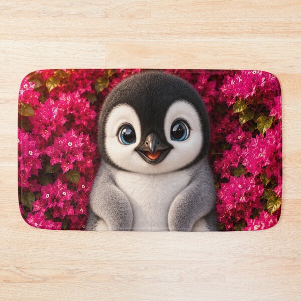 Item preview, Cute Baby Penguin in Pink Blossoms designed and sold by Pure Craft.