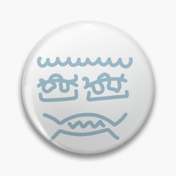 Item preview, Blue Abstract Doodle Face – Minimalist Hand-Drawn Character designed and sold by felipemaldonadoart.