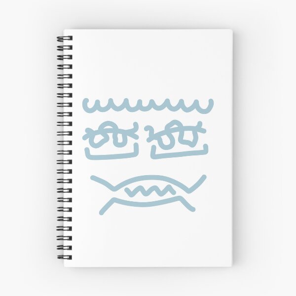Item preview, Blue Abstract Doodle Face – Minimalist Hand-Drawn Character designed and sold by felipemaldonadoart.