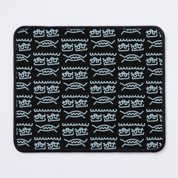 Item preview, Blue Abstract Doodle Face – Minimalist Hand-Drawn Character designed and sold by felipemaldonadoart.
