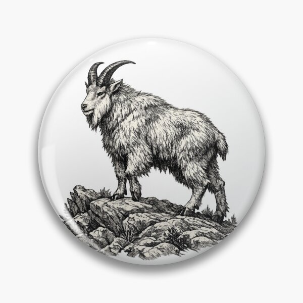 Item preview, Rocky Mountain Goat designed and sold by KrungiT Design .