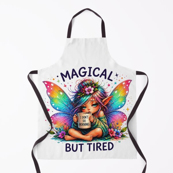Item preview, Magical But Tired Fairy Coffee Lover designed and sold by Vitalka-uk.