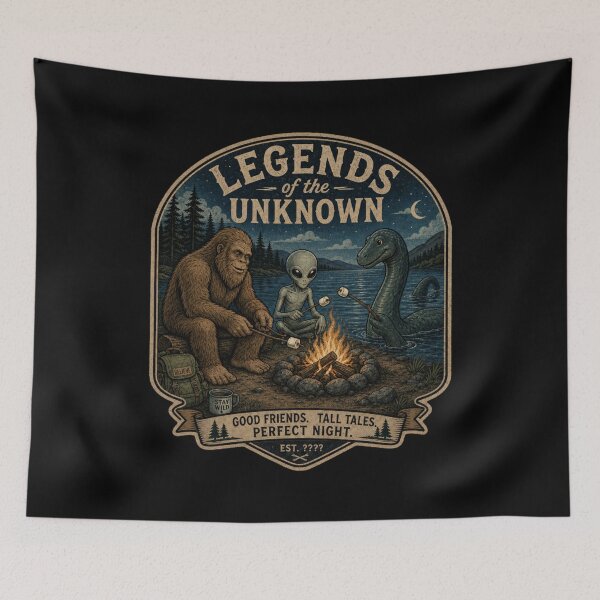 Item preview, Cryptid Campfire Legends Of The Unknown designed and sold by TheSnarkyShark.
