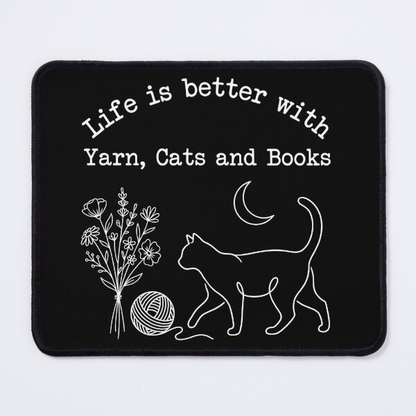 Item preview, Life Is Better With Yarn Cats And Books Shirt designed and sold by TeNovaStudio ⭐⭐⭐⭐⭐.