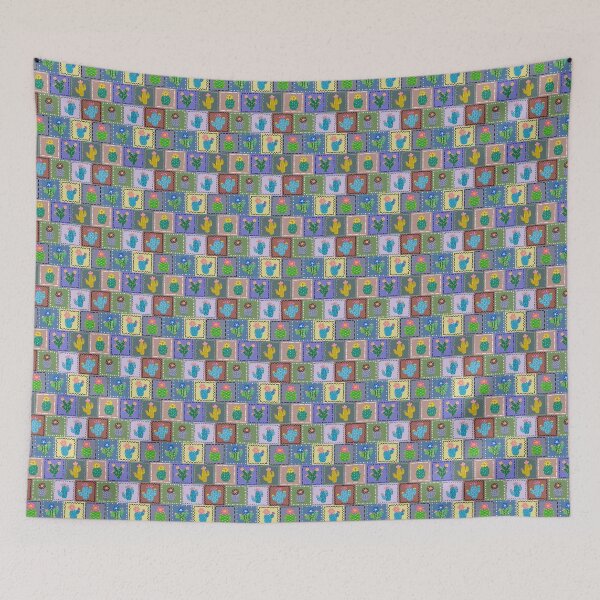 Item preview, Cute Colorful Blooming Cactus Seamless Pattern Design designed and sold by Onulodesign.