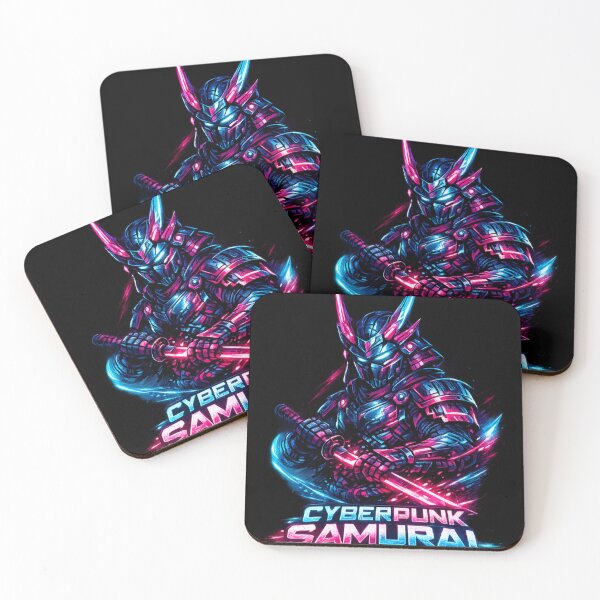 Item preview, Cyberpunk Samurai – Neon Warrior of the Future designed and sold by Dreamy fantasy design.