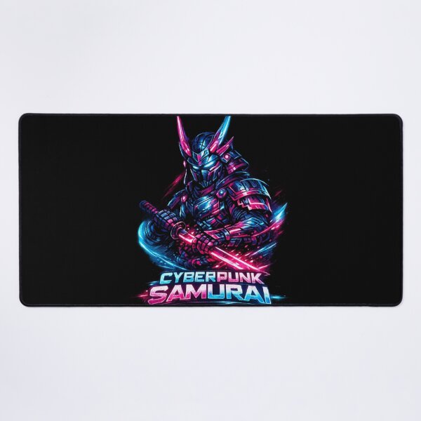 Item preview, Cyberpunk Samurai – Neon Warrior of the Future designed and sold by Dreamy fantasy design.