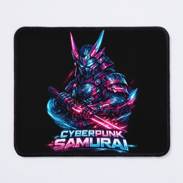 Item preview, Cyberpunk Samurai – Neon Warrior of the Future designed and sold by Dreamy fantasy design.