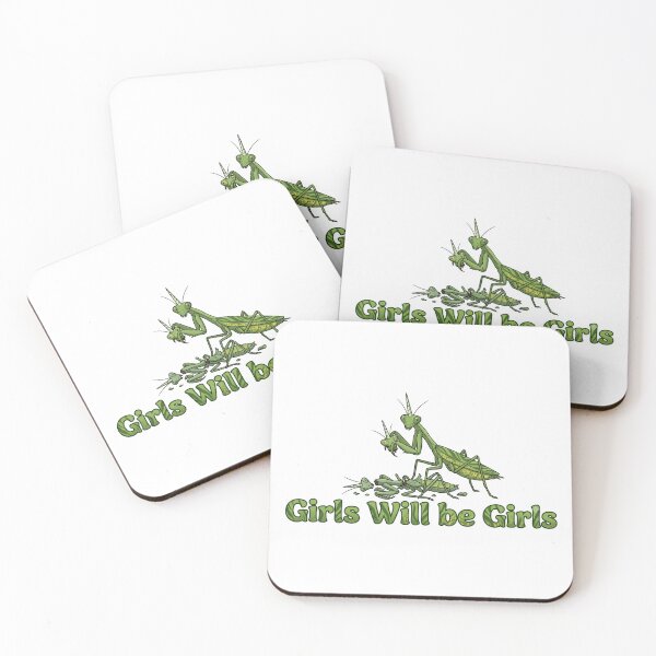 Item preview, Girls Will Be Girls Praying Mantis Biology Dark Humor designed and sold by HumansStuck12.