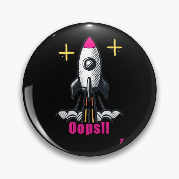 Item preview, Oops False Galaxy Rocket | Funny cute space rocket design for space lovers designed and sold by Rocket-Stars.