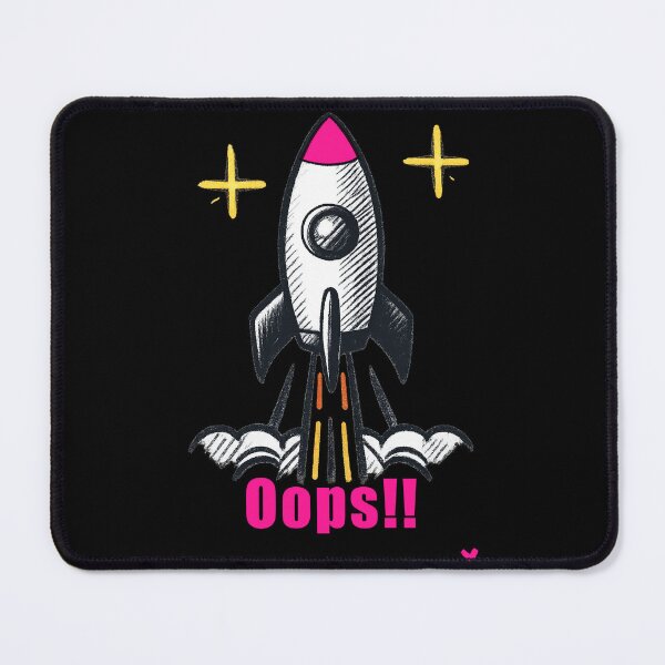 Item preview, Oops False Galaxy Rocket | Funny cute space rocket design for space lovers designed and sold by Rocket-Stars.