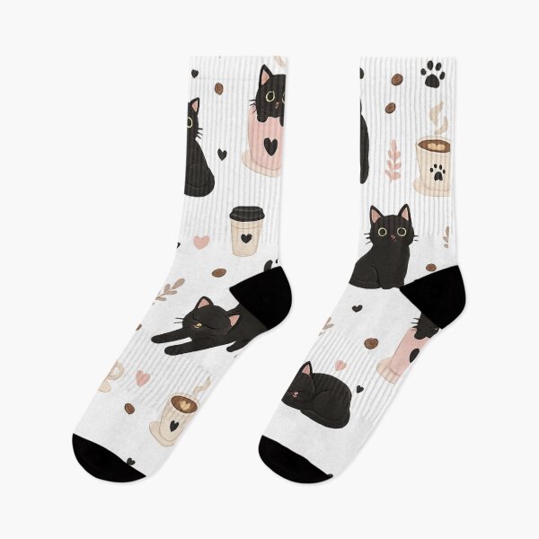 Item preview, Black Cat Coffee Pattern | Cute Cat Lover Seamless Blanket | Home Decor Design designed and sold by MimiSabu.
