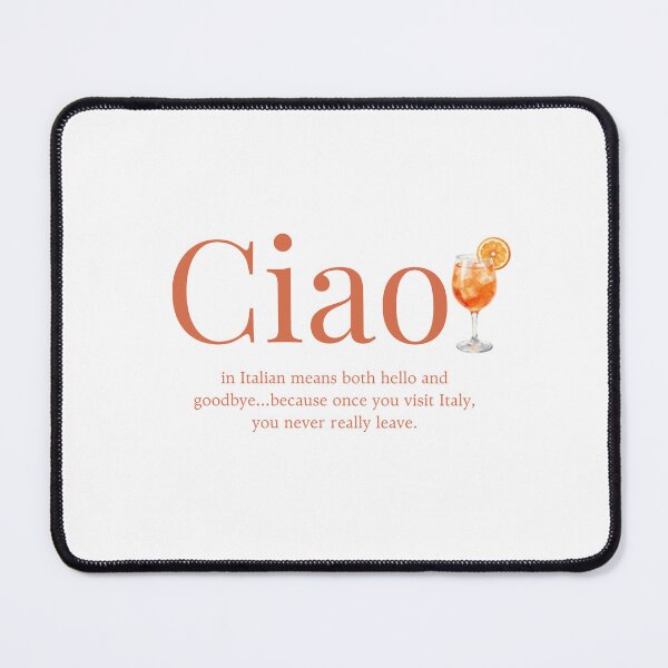 Item preview, Ciao Italy - Aperol Spritz Travel Quote designed and sold by MediTerraJoy.