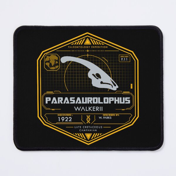 Item preview, Parasaurolophus walkeri - Paleontology Expedition Industrial Badge designed and sold by Grimtech Workshop.