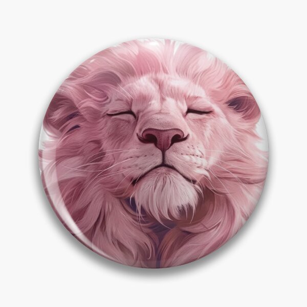 Item preview, Pink Lion Calm Strength & Soft Power Aesthetic designed and sold by UUniqueIImprint.
