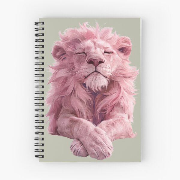 Item preview, Pink Lion Calm Strength & Soft Power Aesthetic designed and sold by UUniqueIImprint.