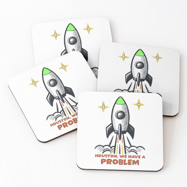 Item preview, Houston, we have a problem | Retro Rocket Space Design designed and sold by Rocket&Stars.