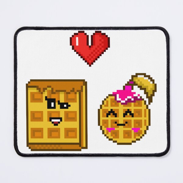 Item preview, Cute Waffle Couple in Love Pixel Art Pack designed and sold by RetroRlx.