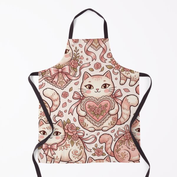 Item preview, Cute Kawaii Cats with Pink Roses Pattern designed and sold by Iampoji.
