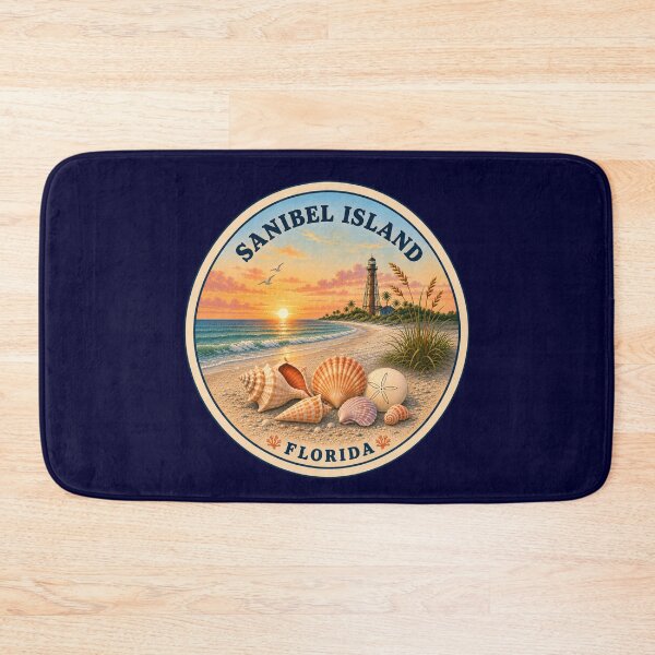 Item preview, Sanibel Island Florida Shelling Beach Vintage Travel Badge designed and sold by Swanny's Custom T-shirt and Gift Designs.