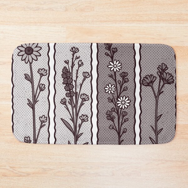 Item preview, Minimalist Retro Botanical Flower Pattern designed and sold by 0606PM.
