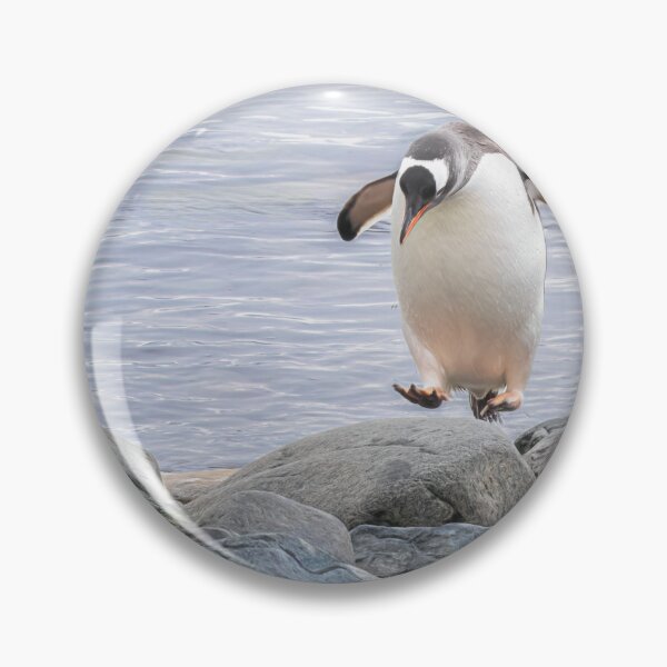Item preview, Gentoo Penguin Jumping Artistic designed and sold by PhotoArt by Joan Carroll.