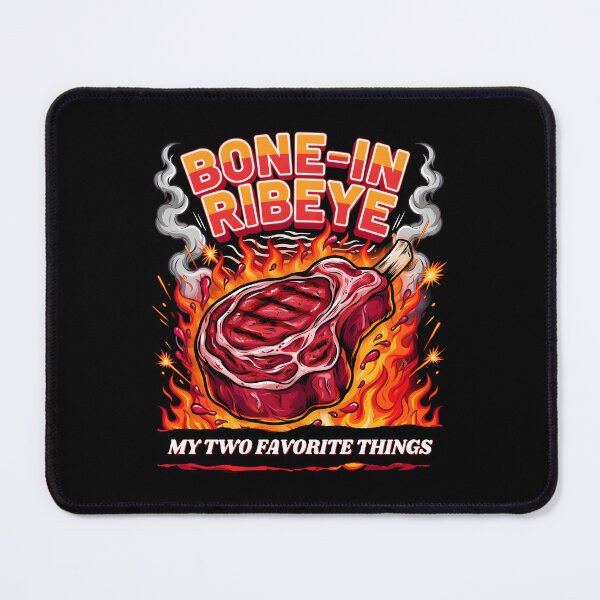 Item preview, Bone in Ribeye My Two Favorite Things Vintage Grilling for Meat Lovers designed and sold by Redgiant87x.