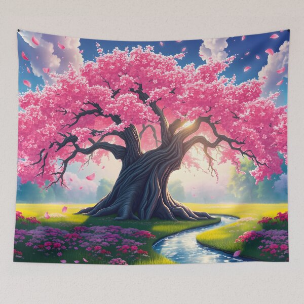 Item preview, Blossom tree river  designed and sold by CooksCreators.