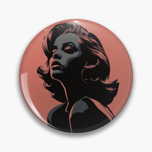 Item preview, Retro 1950s Noir Glamour Woman Vector Portrait designed and sold by ERODED SELF.