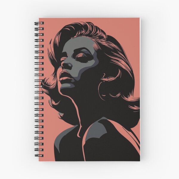 Item preview, Retro 1950s Noir Glamour Woman Vector Portrait designed and sold by ERODED SELF.