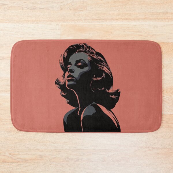 Item preview, Retro 1950s Noir Glamour Woman Vector Portrait designed and sold by ERODED SELF.