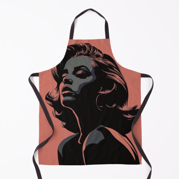 Item preview, Retro 1950s Noir Glamour Woman Vector Portrait designed and sold by ERODED SELF.