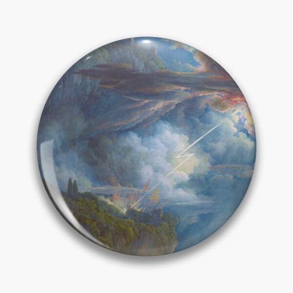 Item preview, Night Storm at Cefalù landscape painting by Louis Ducros  designed and sold by Jéanpaul  Ferro.