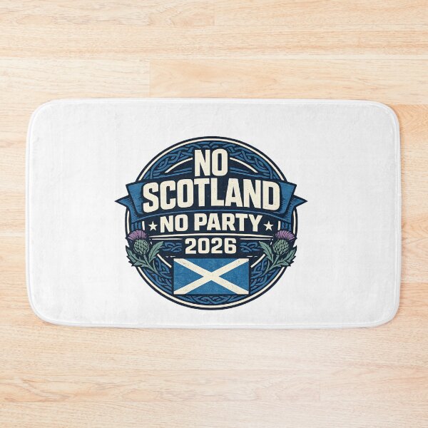Item preview, No Scotland No Party 2026 Scotland Flag Funny Scottish Pride T-Shirt designed and sold by Delfino-art.