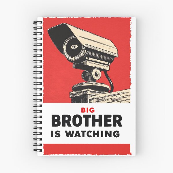 Item preview, Orwellian Surveillance State - 1984 Dystopian Retro Propaganda Poster designed and sold by Gaviani Design Studio.
