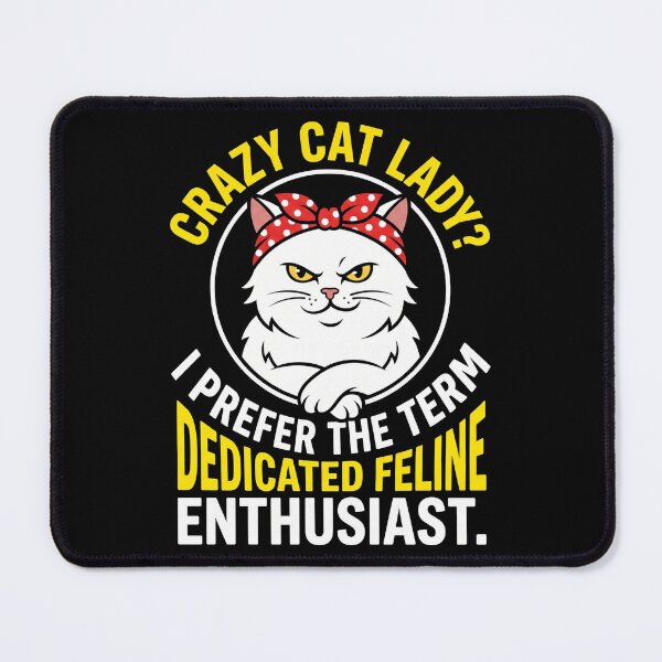 Item preview, Dedicated Feline Enthusiast Crazy Cat Lady Shirt designed and sold by TeNovaStudio.