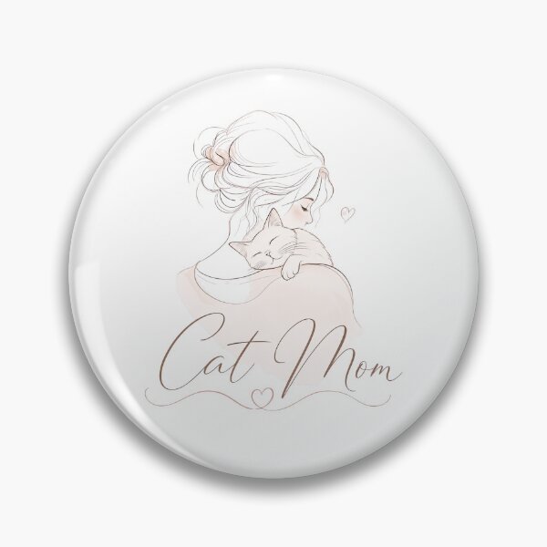 Item preview, Minimalist Emotional Cat Mom Line Art Kawaii T-Shirt designed and sold by Ashley critters.