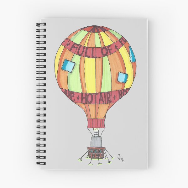 Item preview, Hot Air - Hand Drawn Hot Air Balloon designed and sold by AJPrettyObscene.
