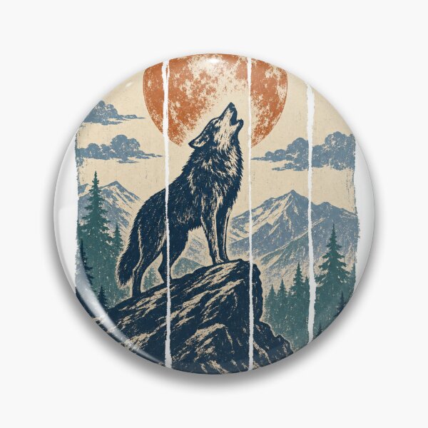 Item preview, Howling Wolf Under the Full Moon designed and sold by VisualArtsOasis.