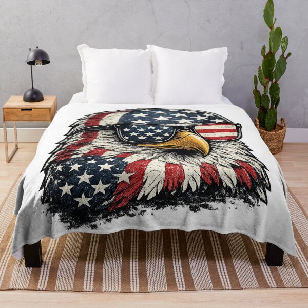 Item preview, Patriotic Bald Eagle Flag Sunglasses USA Design designed and sold by DjFreeq.