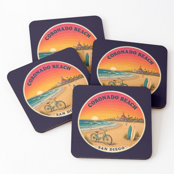 Item preview, Coronado Beach San Diego Surf and Beach Cruiser Vintage Badge designed and sold by Swanny's Custom T-shirt and Gift Designs.