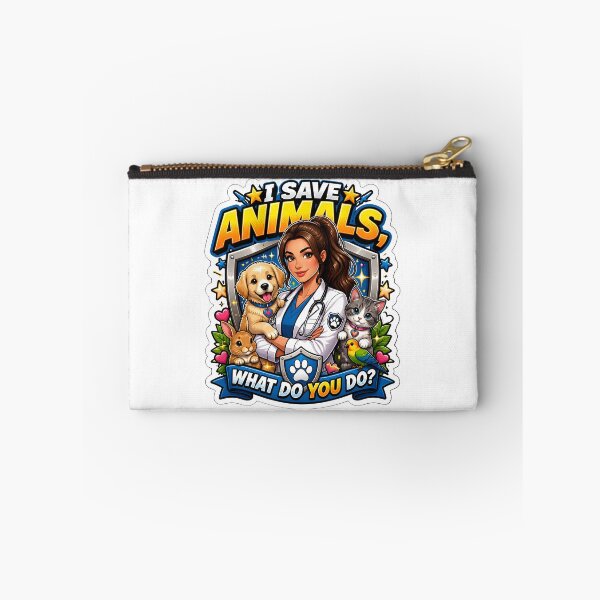 Item preview, I Save Animals What Do You Do? Funny Veterinarian Gift  designed and sold by Bettybee00.